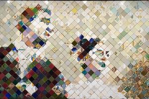 Mosaic Wall Couple Artwork