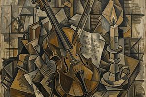 Georges Braque - Violin and Candle