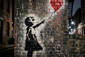 Banksy - Love is in the Bin / Graffiti