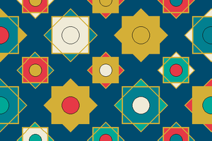 Historical Geometric - Alhambra Islamic Tiling (Girih)