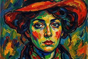 Alexej von Jawlensky - Schokko with Red Hat