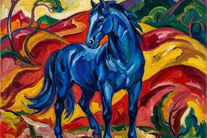 Franz Marc - The Blue Horse I